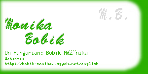 monika bobik business card